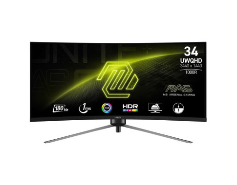 MSI MAG 345CQR 34" 180Hz sur PC Gamer Master au Maroc