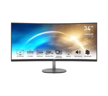 MSI PRO MP341CQ 34" 100Hz Freesync sur PC Gamer Master au Maroc